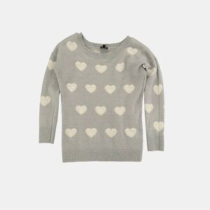 Cozy Heart Print Sweater Size Medium | Soft Girl Aesthetic